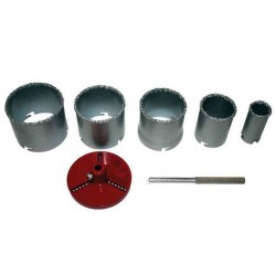 Боркорони за керамични плочки ø33-83mm 7 части к-т