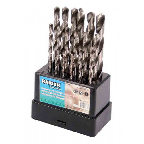 Свредла за метал 19бр ø1.0-10mm HSS к-т